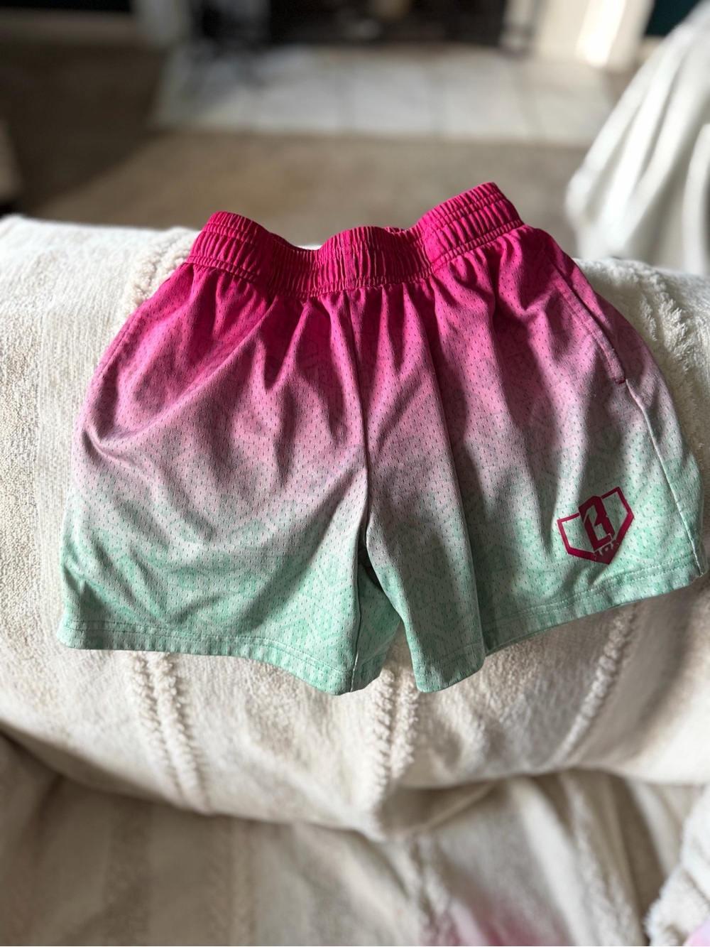 Baseball Lifestyle 101 Youth Medium Ombré Athletic Shorts